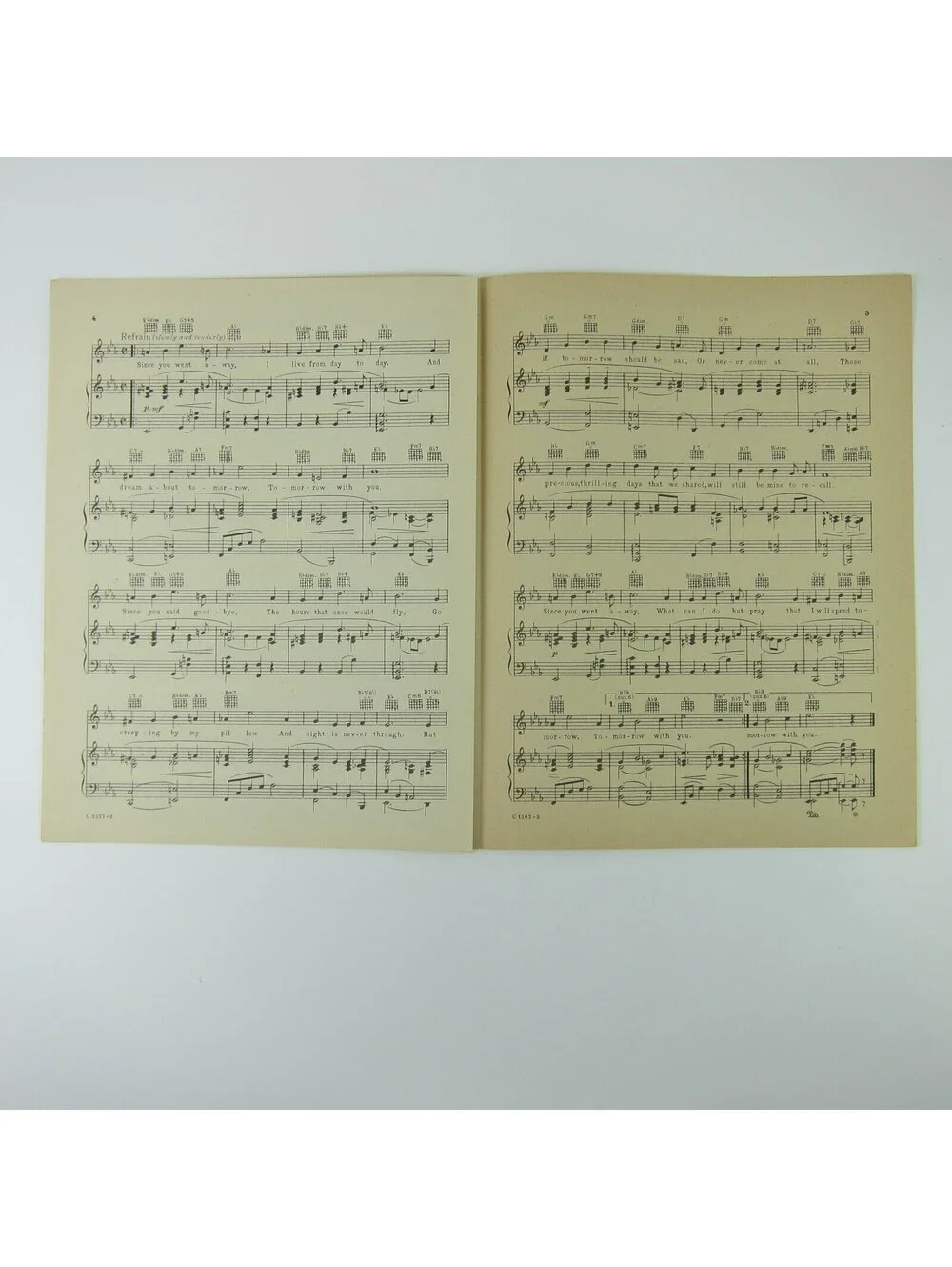 Sheet Music Together Since You Went Away Shirley Temple Claudette Colbert 1928
